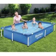 Каркасный бассейн Bestway 56401, 221 х 150 х 43 см.